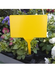 Pincho señalización plantas amarillo. 50 ud