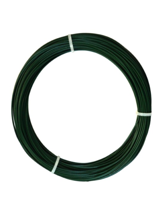 ALAMBRE PLASTIFICADO VERDE 1,6 MM. ROLLO DE 50 M LINEALES