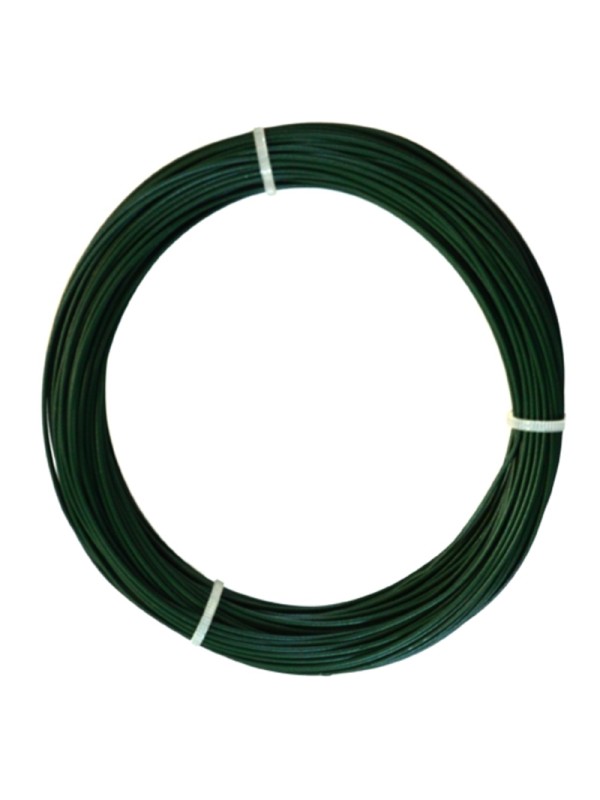 ALAMBRE PLASTIFICADO VERDE 1,6 MM. ROLLO DE 50 M LINEALES