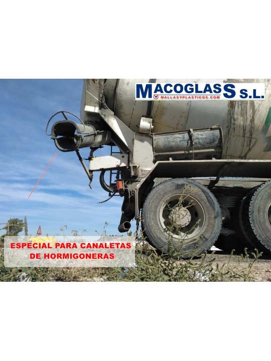 PLANCHAS DE POLIETILENO PARA HORMIGONERAS. 0,66 X 1 M