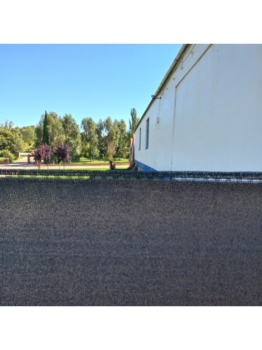MALLA OCULTACION 99%  GRIS ANTRACITA. ROLLO 1,5X50 M