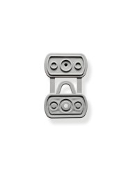 GRAPA MORSA GRIS CON TORNILLO