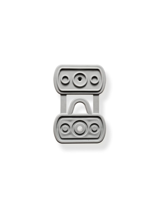 GRAPA MORSA GRIS CON TORNILLO