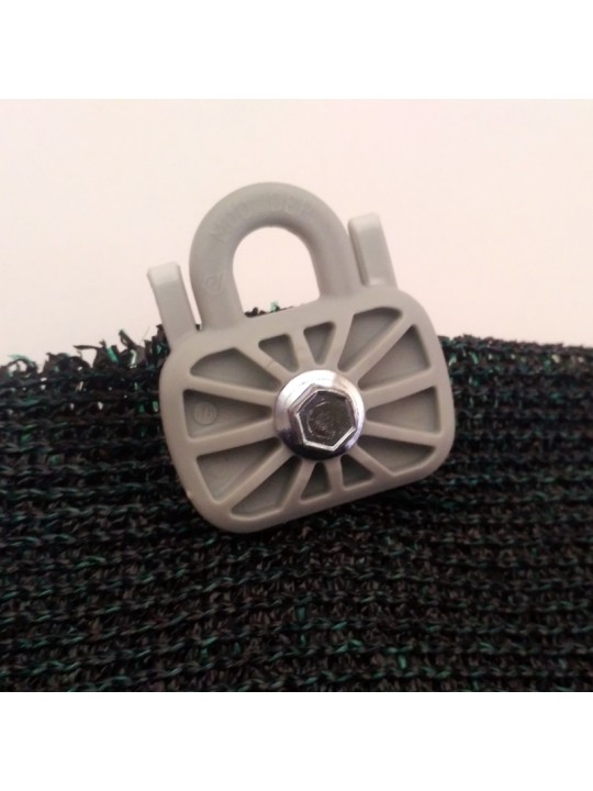 GRAPA MORSA GRIS CON TORNILLO