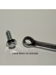 GRAPA MORSA GRIS CON TORNILLO