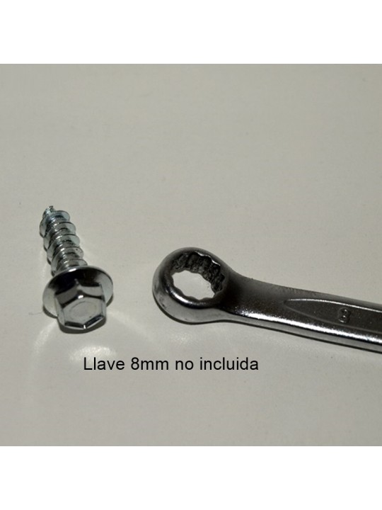 GRAPA MORSA GRIS CON TORNILLO