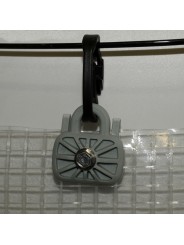 GRAPA MORSA GRIS CON TORNILLO