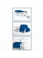 Lonas impermeables - Lonas de plástico - Toldo azul de rafia impermeable