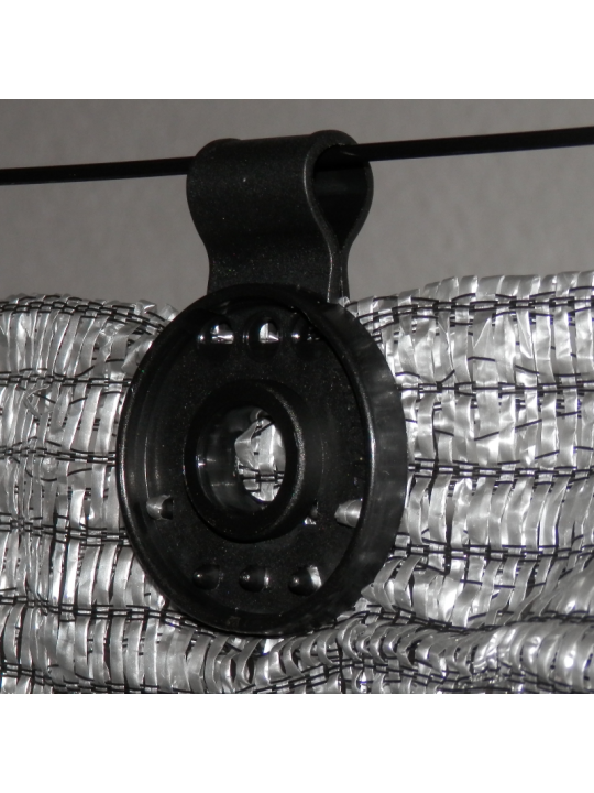 MALLA SOMBREO 70% GRIS  ROLLOS
