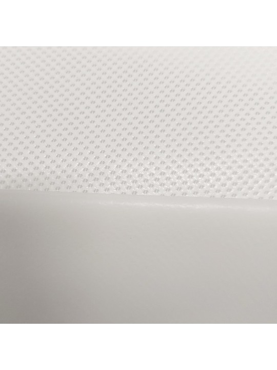LONA MICROPERFORADA DE PVC Blanco con soporte