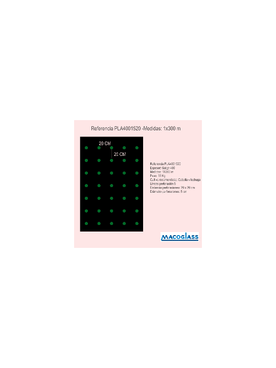 ACOLCHADO NEGRO CEBOLLAS .1X300 m