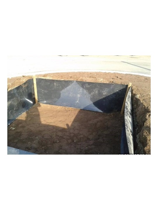 Barrera impermeable anti raíces de polietileno.