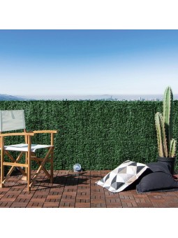 Seto de ocultación artificial al 100% Verde - MallasyPlásticos.com