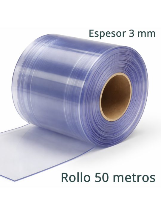 LAMA DE 3 MM DE ESPESOR PARA CORTINAS DE PVC.
