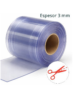 LAMA DE 3 MM DE ESPESOR PARA CORTINAS DE PVC.