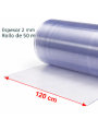 LAMA DE 2 MM DE ESPESOR PARA CORTINAS DE PVC. Rollo 120cm x20 m