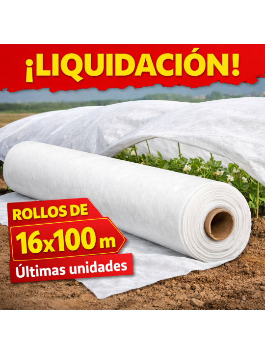 MANTA TÉRMICA 17 g/m² . Rollo de 16x100 m.