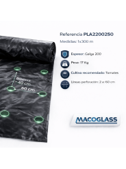 ACOLCHADO TOMATES PERFORADO . ROLLO 1 X 300 M