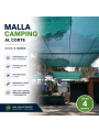 Malla Camping al Corte 4 m | Sombra y Privacidad