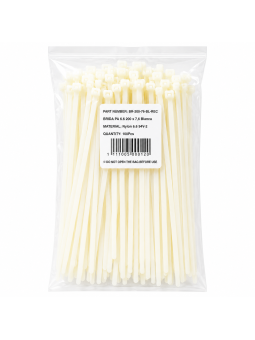 BRIDAS BLANCAS NYLON 200X7.6 MM