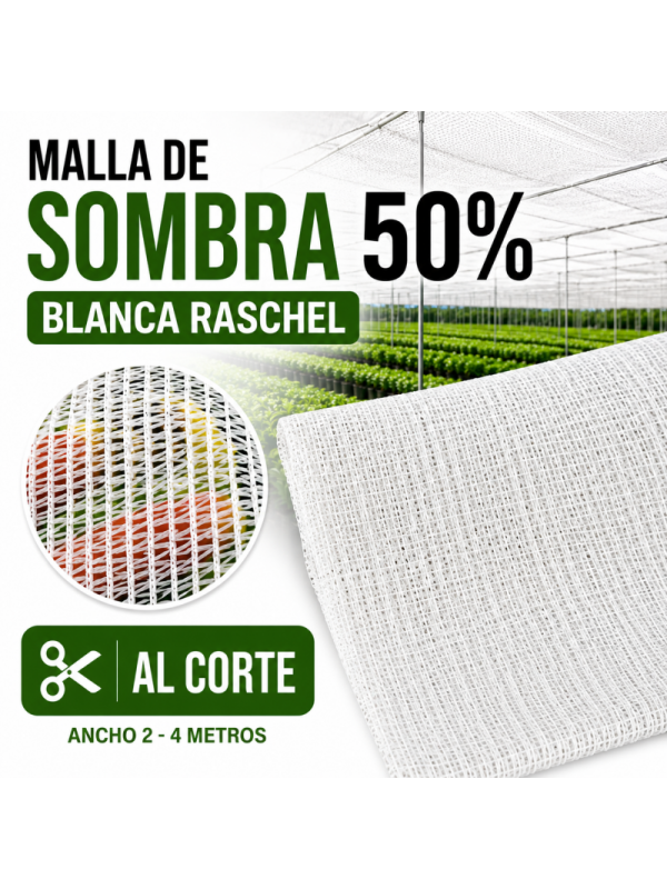 MALLA DE SOMBREO 50 % AL CORTE-