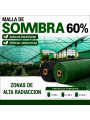 MALLA SOMBREO 60% ROLLOS