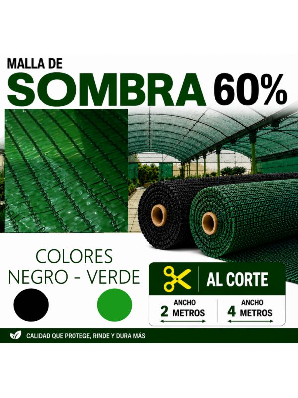 MALLA SOMBREO 60% AL CORTE