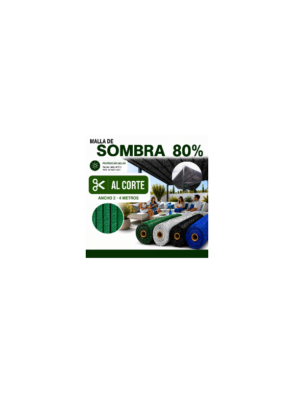 MALLA SOMBREO 80% AL CORTE