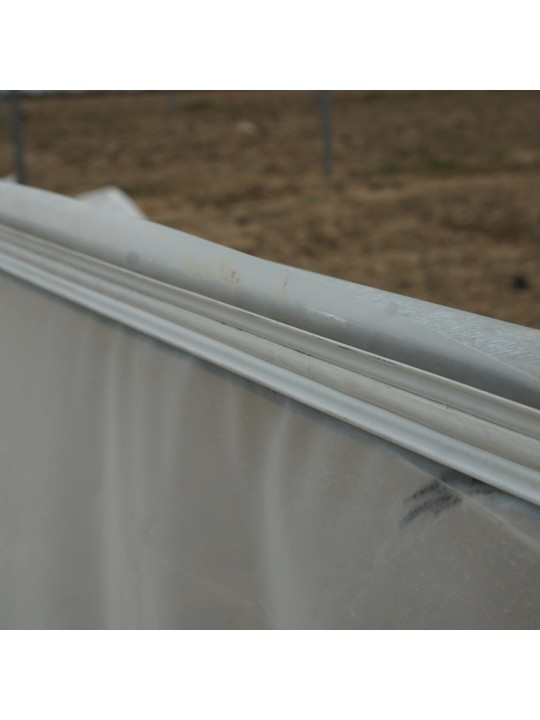 Perfil cincado con Clip PVC para Invernaderos.