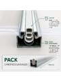 Perfil cincado con Clip PVC para Invernaderos.