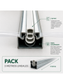 Perfil cincado con Clip PVC para Invernaderos.