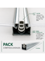Perfil cincado con Clip PVC para Invernaderos.