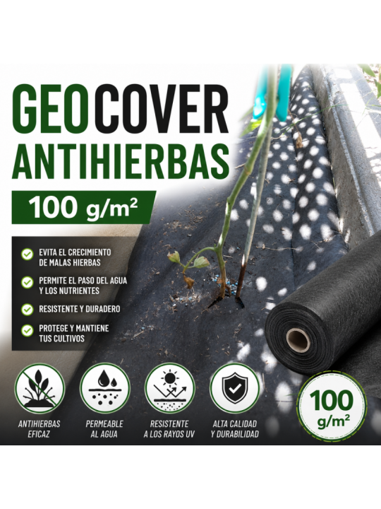 GEOCOVER UV+ 100 g/m² | Geotextil Antihierbas Marrón