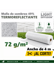 MALLA DE SOMBREO TERMOREFLECTANTE AL CORTE