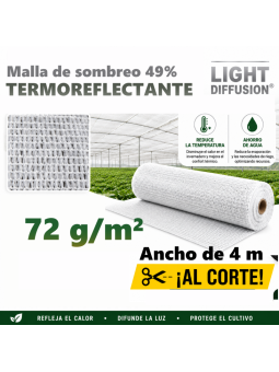 MALLA DE SOMBREO TERMOREFLECTANTE AL CORTE