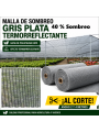 MALLA DE SOMBREO TERMOREFLECTANTE GRIS PLATA al corte