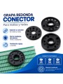 GRAPA REDONDA CONECTOR. A la venta en paquetes de 25,  50, 100 unidades