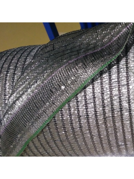 MALLA SOMBREO 70% GRIS  ROLLOS