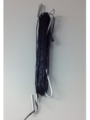 PERCHA METAL HOOK 18CMS+18MTS.NEGRO(50u)