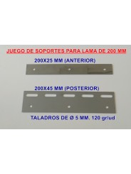 SOPORTES PARA LAMAS DE PVC FLEXIBLE