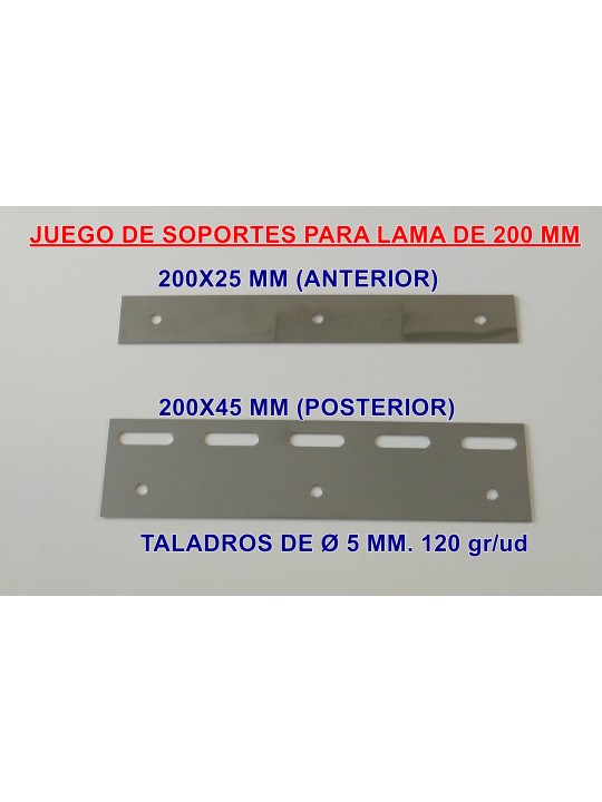 SOPORTES PARA LAMAS DE PVC FLEXIBLE