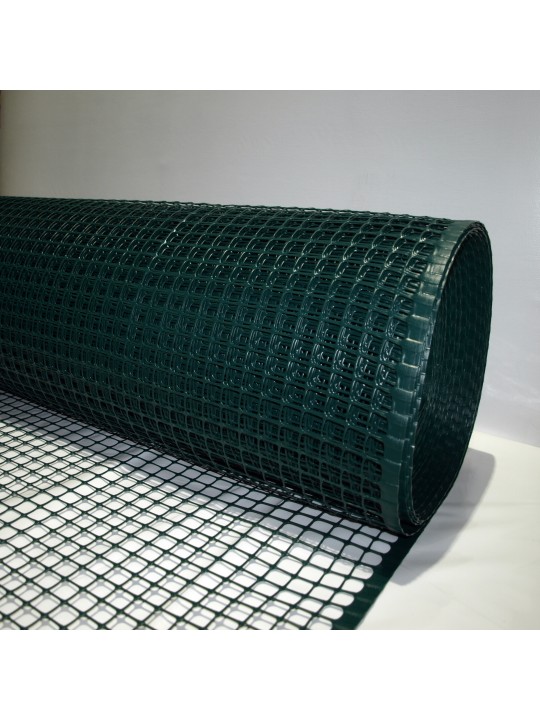MALLA CERRAMIENTO CUADRADA 20X20 VERDE.ROLLO DE 1X30