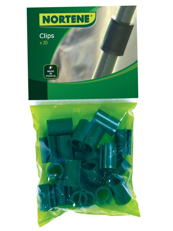 OMEGA-CLIP 10 MM PARA PLÁSTICO INVERNADERO PAQUETE 20